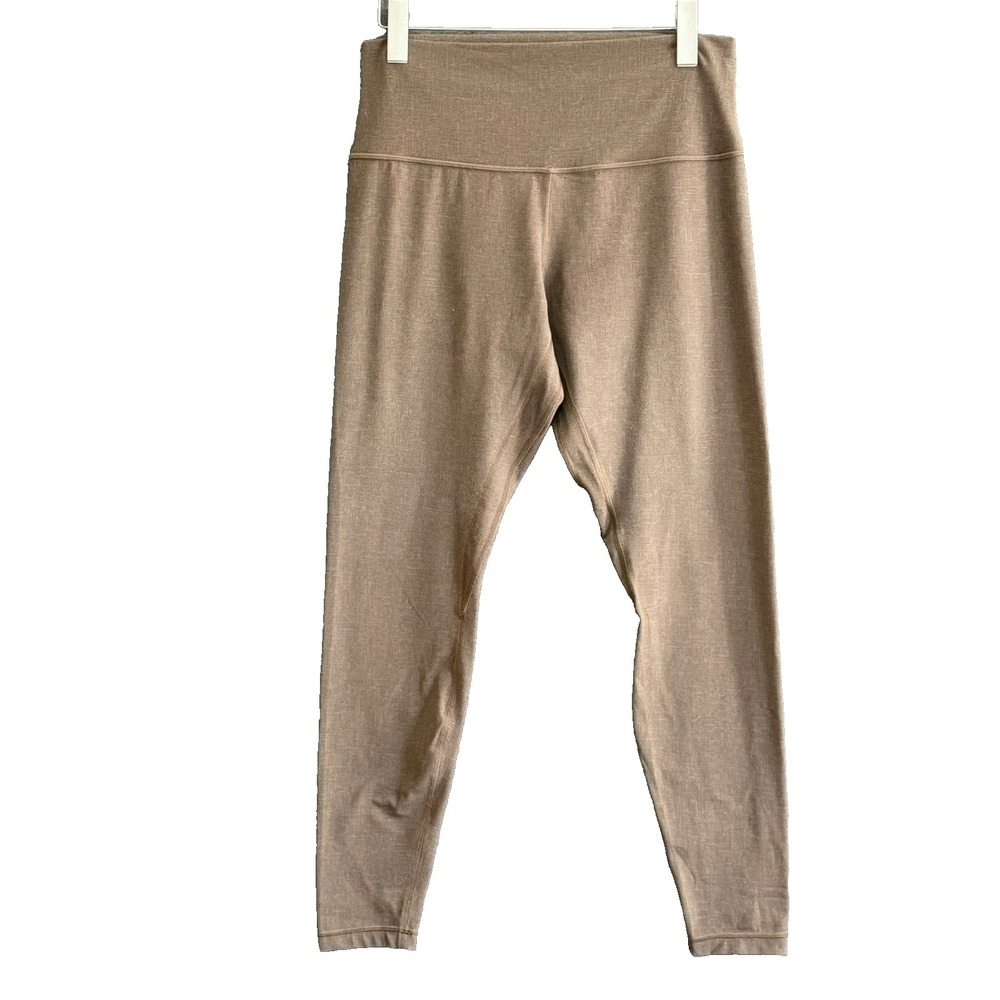 LULULEMON Align Leggings‎ 12 28" High Rise Diamond Print Taupe Yoga Athleisure